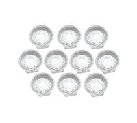 Lot de 10 plats à Saint-Jacques en aluminium 12,5 cm Fackelmann