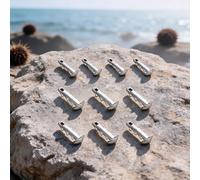 Lot de 10 plombs d'ancrage pour oursin avec crochets de verrouillage antidérapants, poids et bas de ligne pour pêche en eau salée (3/32, 1/8, 3/473,6 g), argent (10 pièces)