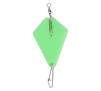 Lot de 10 plombs de pêche en plastique vert de 75 mm de 5 g pour pêche à la traîne en mer, minimisant les risques d'accroc, installation facile, connexion sécurisée des leurres