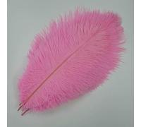 Lot de 10 plumes d'autruche colorées de 15 à 20 cm, 15 à 20 cm, artificielles, blanches, accessoires de décoration pour fête de mariage, rose