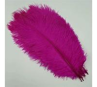 Lot de 10 plumes d'autruche colorées pour loisirs créatifs, décoration attrape-rêves, bijoux, centres de table naturels - Rose - 35-40 cm (14-16 pouces)