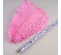 Lot de 10 plumes d'autruche de 30 à 35 cm, pour loisirs créatifs, décoration de mariage, accessoires artisanaux, centres de table, plumes de carnaval, rose foncé, 30 à 35 cm, 100 pièces