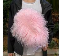 Lot de 10 plumes d'autruche roses en cuir naturel pour loisirs créatifs, décoration de mariage et centres de table - Rose clair - 35-40 cm