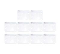 Lot de 10 pochettes à fermeture éclair pour le rangement de voyage - Sacs à pilules transparents pour voyageurs d'affaires et randonneurs
