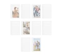 Lot de 10 pochettes A6 transparentes pour classeur à anneaux - Films de protection rechargeables - Pour images, cartes postales, journal, planificateur, projet d'étude, planification, classe de ski