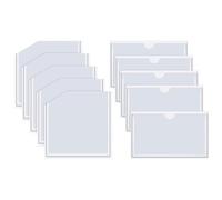 Lot de 10 pochettes adhésives pour planificateur - Pochette transparente peu encombrante - Pour carnets, journaux, tiroirs, étagères, maison, bureau, salle de uisine