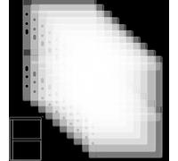 Lot de 10 pochettes de classeur avec 2 poches Format A5 6 trous pour le rangement de matrices et de timbres, pochettes transparentes en PVC imperméable pour matrices de découpe, album de tampons