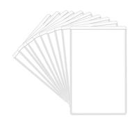 Lot de 10 pochettes de protection pour cartes de sécurité sociale | Housses de protection fines transparentes pour femmes, hommes, adolescents