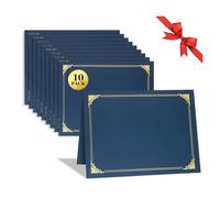 Lot de 10 pochettes de protection professionnelles pour certificats d'honneur A4