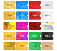 Lot de 10 pochettes de protection RFID colorées pour cartes de crédit, cartes d'identité, passeport, cartes de débit, pour homme et femme, multicolore, Classique