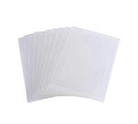 Lot de 10 pochettes de rangement en plastique transparent pour tampons et matrice - Dimensions : 22,7 x 15,2 cm