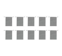 Lot de 10 pochettes de rangement portables en tissu non tissé avec cordon de serrage pour chaussures de voyage, sacs fourre-tout de couleur unie pour bottes, talons hauts, usage quotidien à la maison