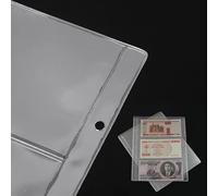 Lot de 10 pochettes pour album de monnaie en PVC avec triple poche