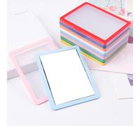 Lot de 10 Pochettes Protection pour Cartes avec Design Anti-décoloration Et Bordures Colorées pour La Collection À Collectionner Jeux Sportifs Protecteurs en PVC Transparent