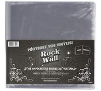 lot de 10 pochettes rigide Gatefold transparentes pour disque vinyle 33T