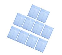 Lot de 10 pochettes transparentes de format légal avec fermeture à cordon et ouverture par le haut pour bureau, école, contrat