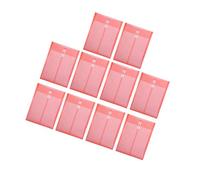 Lot de 10 pochettes transparentes de format légal avec fermeture à cordon et ouverture par le haut pour bureau, école, contrat