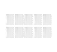 Lot de 10 pochettes transparentes pour classeur avec fermeture éclair | Pochettes pour documents de dossier pour professionnels voyageurs, artistes, professeurs, gestionnaires de projet