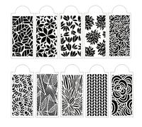 Lot de 10 pochoirs à dessin en forme de feuille de rose pour gaufrage de cartes, peinture, scrapbooking, timbres, décoration d'album