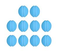 Lot de 10 poids de rideaux de douche étanches avec clips enveloppés de silicone - Aimants ronds très résistants