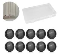Lot de 10 poids magnétiques pour rideaux de douche avec aimant pour rideau de fenêtre, rideau de douche, nappe solide, rideau d'extérieur (noir)