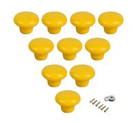 Lot de 10 poignées d'armoire rondes en céramique pour chambre d'enfant, chambre à coucher, armoire, armoire