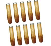 Lot de 10 poignées de limes en bois avec équilibrage de poids, taille L | Design ergonomique avec finition sans éclats pour une prise en main confortable et une installation conviviale pour divers