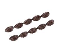 Lot de 10 poignées de porte miniatures en forme de coquillage pour maison de poupée - Cuivre