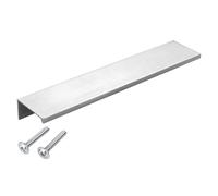 Lot de 10 poignées de profil de meuble en aluminium SEARL 180 mm Aspect Acier Inox Poignée profilée Poignée de tiroir de SO-TECH®