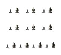 Lot de 10 pointes à vis style punk pour cuir et colliers de chien, décoration de vêtements, 16 twin towers 8x12, Comme décrit, Comme décrit.