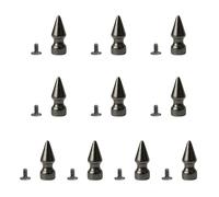 Lot de 10 pointes à vis style punk pour cuir et colliers de chien, décoration de vêtements, 22 thick tower 10x25, Comme décrit, Comme décrit.