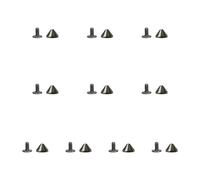 Lot de 10 pointes à vis style punk pour cuir et colliers de chien, décoration de vêtements, 3 pointed cones 9x6, Comme décrit, Comme décrit.