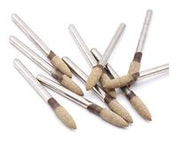 Lot de 10 pointes abrasives pour Dremel Proxxon - Pour affûtage, meulage, ébavurage