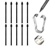 Lot de 10 pointes de rechange pour stylet Samsung S Pen avec outil à pince, compatible avec Remarkable 1/2, Galaxy Tab S9/S9+/S8/S7/S6 Lite/S6/S22U/S23Ultra/S25U/Note 20 Ultra Noir