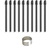 Lot de 10 pointes de rechange pour stylet Wacom Pro Pen 2-Compatibles avec les stylets Slim Classic 3D-Noir-Pour Cintiq Pro DTH1320/1620/2421/3221 Intuos Pro PTH460/660/860 et Mobile
