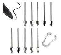 Lot de 10 pointes métalliques pour 2 marqueurs de tablette Remarkable + stylet - Pointes de rechange en alliage de titane durable, avec sensibilité à la pression 4096 et support d'inclinaison (10