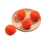 Lot de 10 pompons colorés de 40 mm pour le bricolage, les loisirs créatifs, les loisirs créatifs, les décorations de table, les décorations d'anniversaire, orange