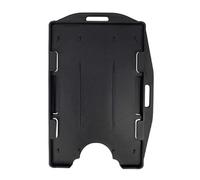 Lot de 10 porte-badges ouverts en plastique rigide noir Fallen One