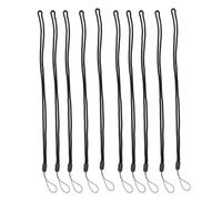 Lot de 10 porte-badges tour de cou en polyester noir