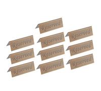 Lot de 10 porte-cartes réservés en acier inoxydable pour restaurants, cafés et événements