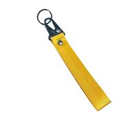 Lot de 10 porte-clés couleur unie, cordon, cadeau d'affaires, moto Pour Clés(Yellow)