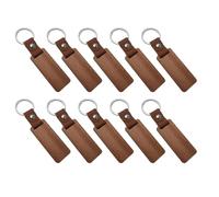 Lot de 10 porte-clés élégants en bois pour personnalisations et idées d'artisanat artistique