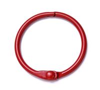 Lot de 10 porte-clés en alliage métallique coloré for fabrication de bijoux, accessoires de bricolage, 25, 30, 41 mm(Big Red,30mm)