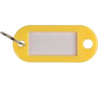 Sachet de 10 porte cles jaune