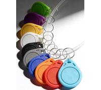 Lot de 10 porte-clés NFC Tag NFC NTAG215 NFC carte de visite NFC puce NFC Tag Maker 504 octets de mémoire, compatible avec TagMo et appareils compatibles NFC