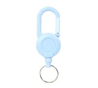 Lot de 10 porte-clés rétractables couleur bonbon, boucle facile à tirer, enrouleur câble métallique, élastique, outil rétractable Pour Clés(Blue)