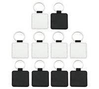 Lot de 10 porte-clés ronds en forme de cœur avec transfert thermique pour bijoux en cuir, bracelets en silicone