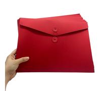 Lot de 10 porte-documents en carton et papier kraft Format A4 Pochette Document en Papier Kraft Sac Enveloppe de Fichiers Epais Portable Chemises Stockage File Folder Papier pour bureau scolaire
