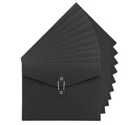 Lot de 10 porte-documents en carton et papier kraft Format A5 Pochette Document en Papier Kraft de Portable Document Dossier avec Ligne Boucle Chemises Stockage File Folder Papier pour bureau scolaire