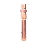 Lot de 10 porte-embouts 350 A pour torche de soudage MIG de haute précision en cuivre usiné CNC pour torche de soudage P350 MIG MAG refroidi par air (fil extérieur Panasonic 350 A, cuivre violet)